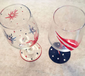 How to Make Festive Patriotic Stars and Stripes Wine Glasses | Hometalk