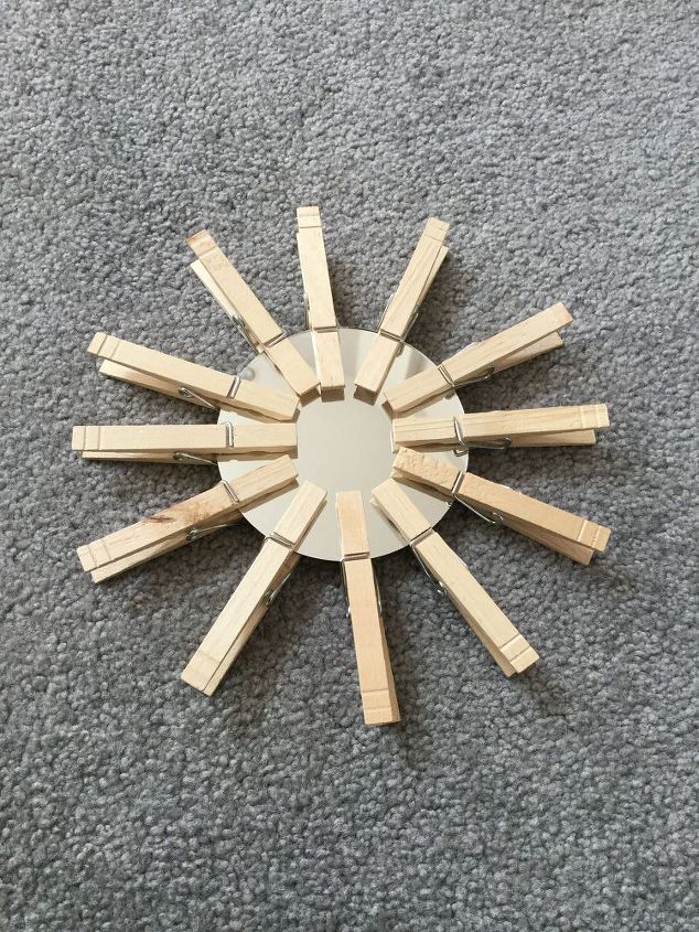 clothes pin sun craft easy and fun for kids, crafts, repurposing upcycling
