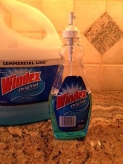 kill ants instantly natural diy spray, Filled Windex spray bottle half way u
