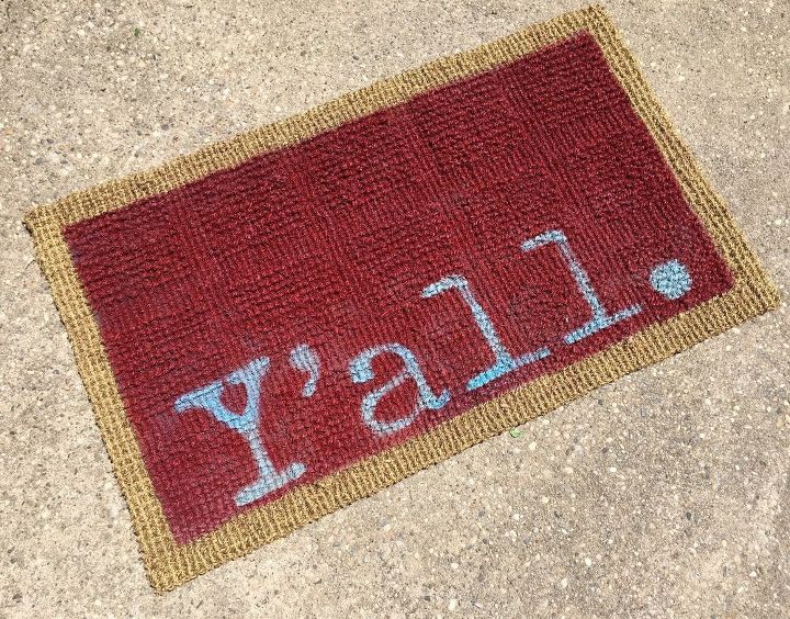 make guests smile with this cute welcome doormat, doors
