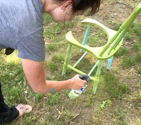 drink planter bucket chair, gardening, repurposing upcycling