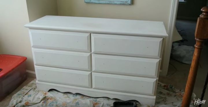 how to stencil a diy bone inlay dresser