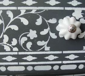 how to stencil a diy bone inlay dresser
