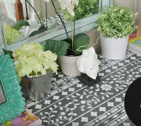 how to stencil a diy bone inlay dresser