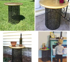 turn an inexpensive wire basket into a gorgeous diy table