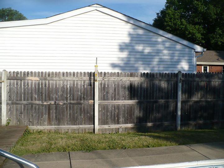 backyard fence art