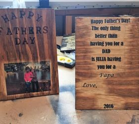 diy wood photo father s day card a keepsake dad will cherish , crafts, seasonal holiday decor