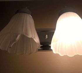 q broken light bulb in fixture, home maintenance repairs, lighting, minor home repair