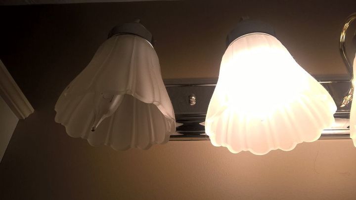 q broken light bulb in fixture, home maintenance repairs, lighting, minor home repair
