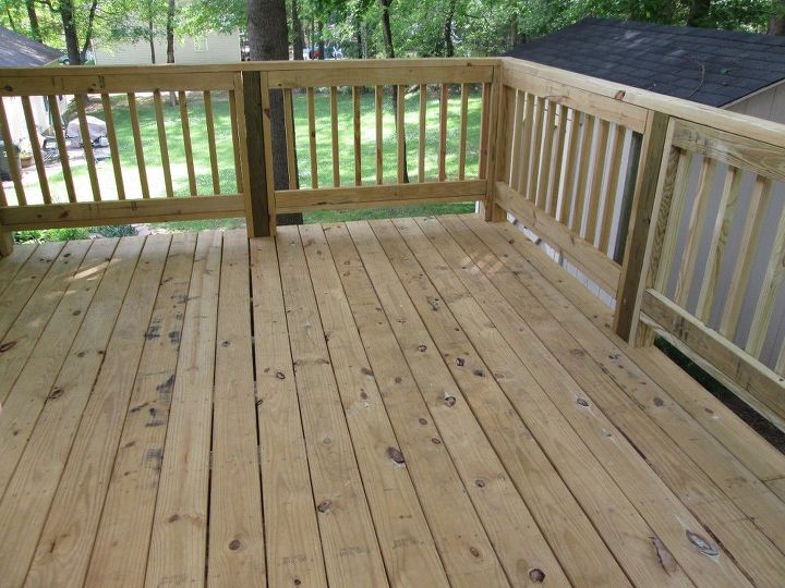 new deck and railings should i paint stain or just seal help