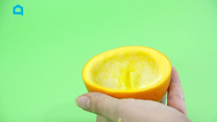 convierte una cscara de naranja en un farol de verdad