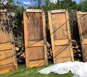 old doors give new life to backyard