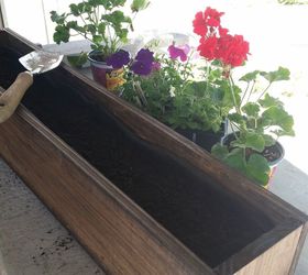 a dyi window box with a patriotic feel, container gardening, gardening, patriotic decor ideas, Get your plants ready and let s do it