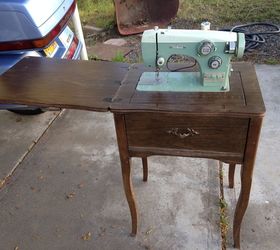 repurposed sewing cabinet to phone stand, painted furniture, repurposing upcycling