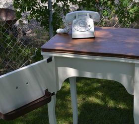repurposed sewing cabinet to phone stand, painted furniture, repurposing upcycling