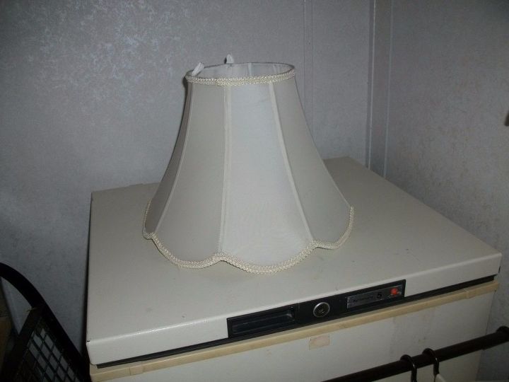 q what to do with a perfectly good lampshade that the metal bracket