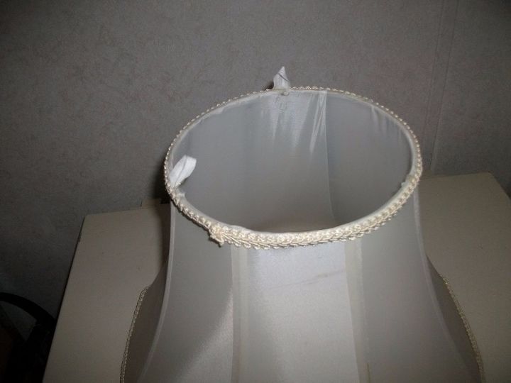 q what to do with a perfectly good lampshade that the metal bracket