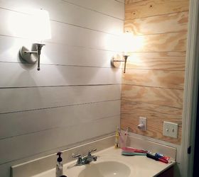 Faux Shiplap  Bathroom  Makeover Hometalk