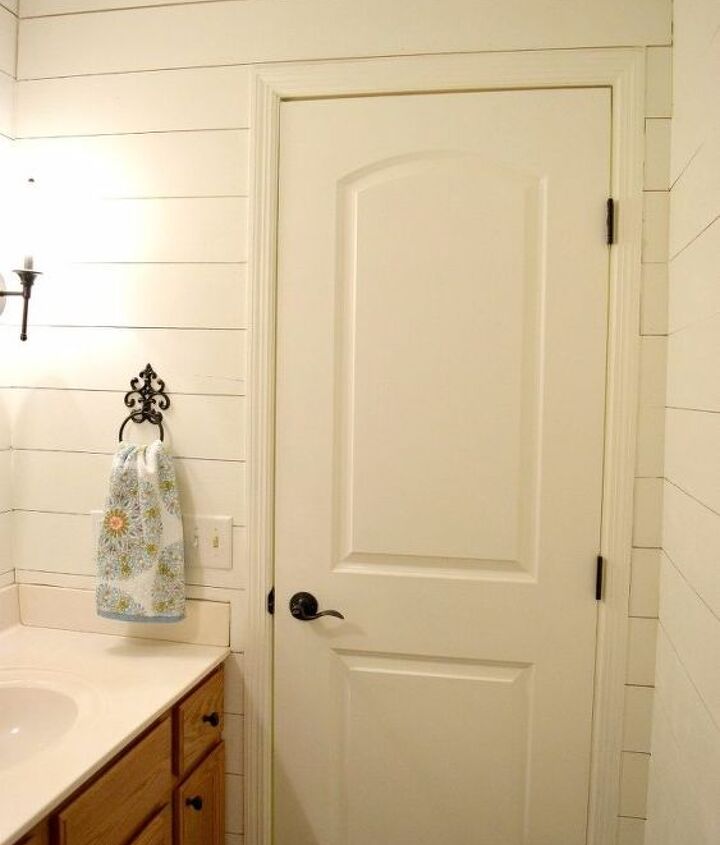 Faux Shiplap Bathroom Makeover Hometalk Faux Shiplap Bathroom Makeover Hometalk