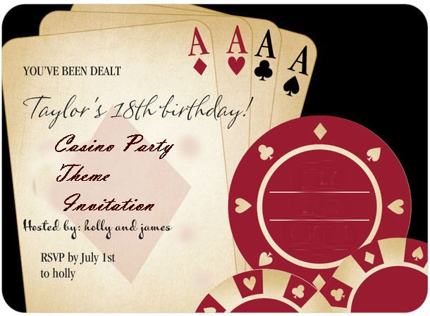 casino party theme for 18th birthday celebration