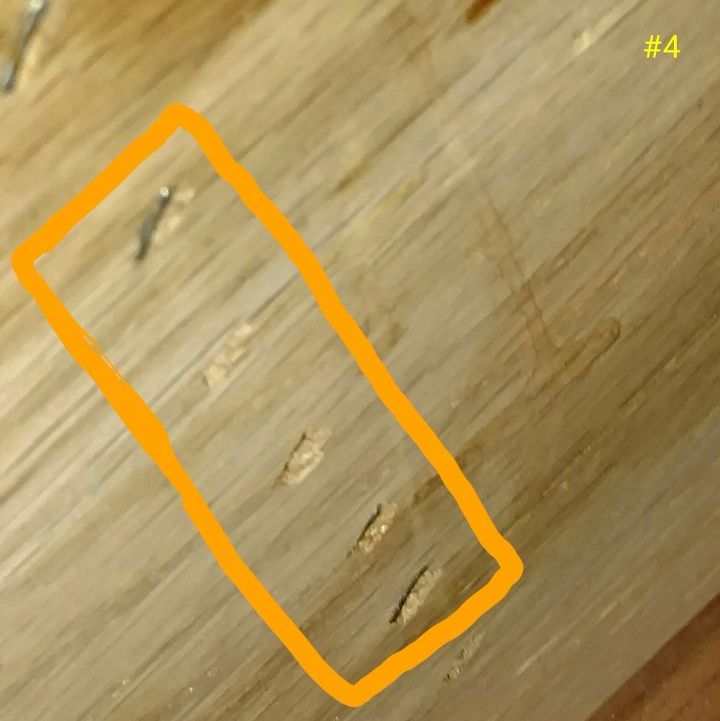 q painting updating a bedroom set, cosmetic changes, home improvement, painted furniture, painting wood furniture, Pic 4 Heavy duty staples how would I remove these