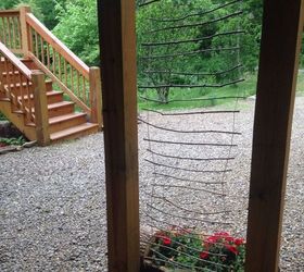 17 ways to build a gorgeous garden trellis, String branches into a twiggy ladder