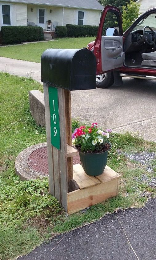 pallet mailbox, outdoor furniture, pallet