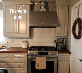 diy range hood vent pipe cover, appliances, diy, how to, hvac, kitchen design