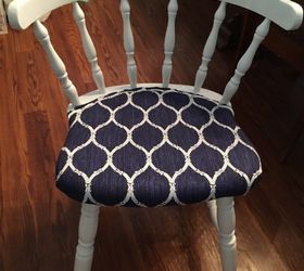 How do I update upholstery of a the nail on cushion of a dining