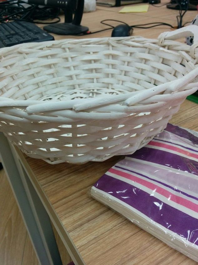 any tips for decoupaging a basket that is very textured