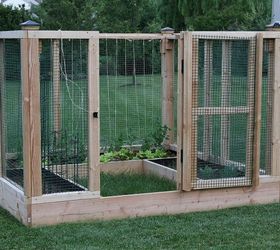13 easiest ways to build a raised vegetable bed in your garden, Get a deer free version with an enclosure