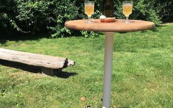 Make an Outdoor Drink Pedestal Table Your Guests Will Love