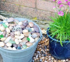 diy tub or bucket water feature, ponds water features