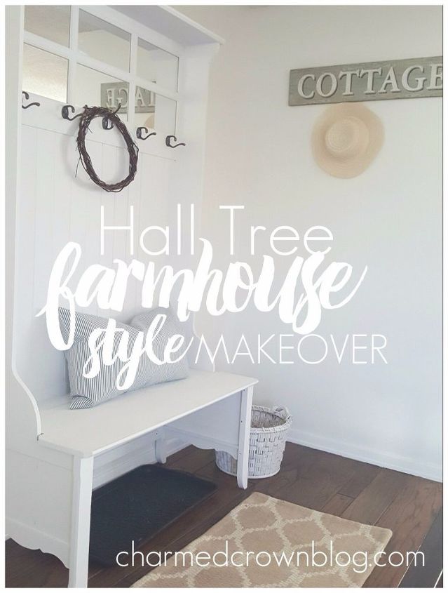 a hall tree in the entryway, chalk paint, painted furniture, painting