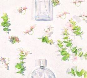 diy perfume bottle flower arrangements, container gardening, crafts, gardening, repurpose household items