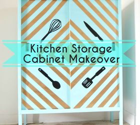 kitchen storage cabinet makeover, kitchen cabinets, kitchen design, storage ideas