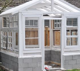 build a greenhouse from vintage windows, gardening, home improvement, outdoor living