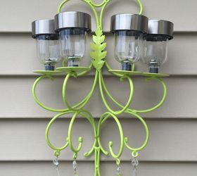 my take on another solar chandelier , go green, how to, lighting, Complete