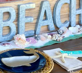 beach tablescape summer celebration, crafts, wall decor