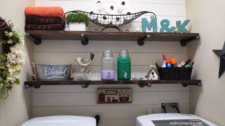 12 shiplap ideas that are hot right now, Stick long planks up on an empty wall