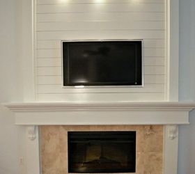 12 shiplap ideas that are hot right now, Add shiplap detailing around your fireplace