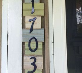 11 address sign ideas that ll make neighbors stop in admiration, Make a vertical house sign from scrap wood