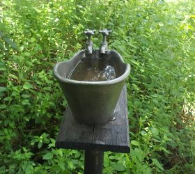 making a bird bath for our feathered friends, animals, gardening, outdoor living, pallet, pets animals
