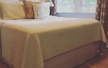 No Sew Drop Cloth Bedskirt