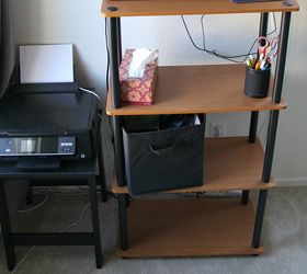 diy standing desk, home office, painted furniture