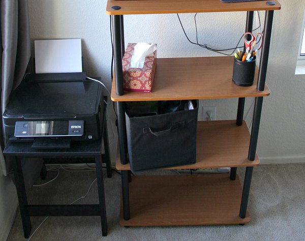 diy standing desk, home office, painted furniture