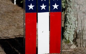 DIY Bandera de jardín de palets para exteriores de EE.UU.