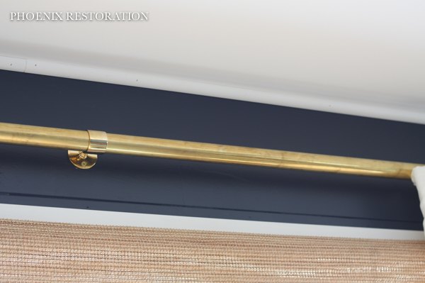 diy brass drapery rods, home decor, window treatments