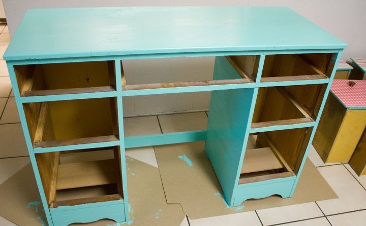 sad sad desk gets a much needed makeover, bedroom ideas, painted furniture