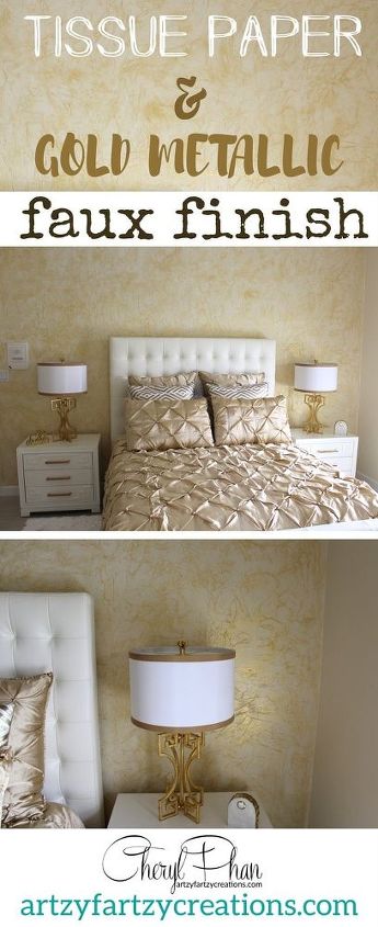 elegant wall finish made with tissue paper from the dollar store , repurposing upcycling, wall decor